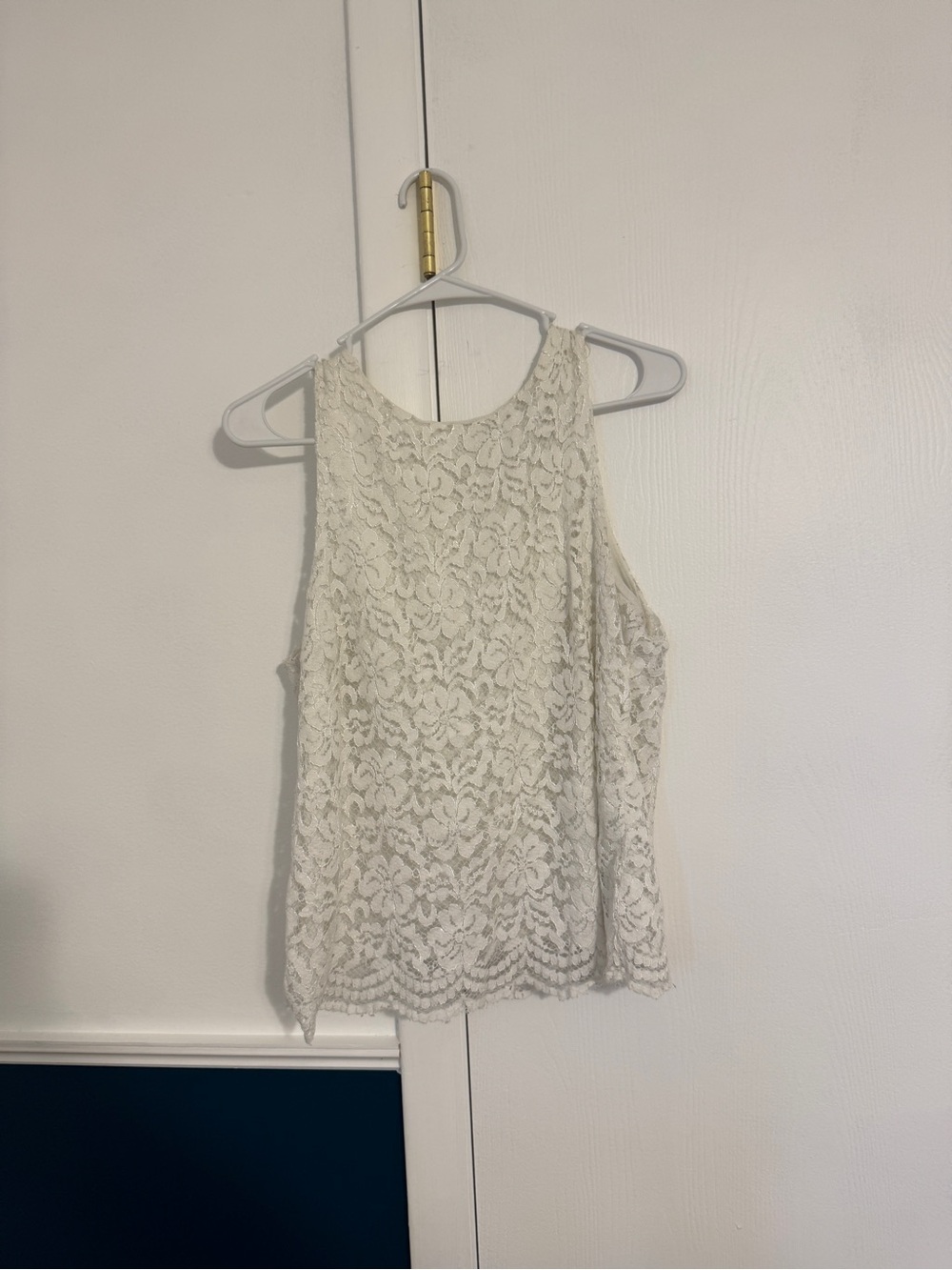 Elle Cream Lace Camisole Tank